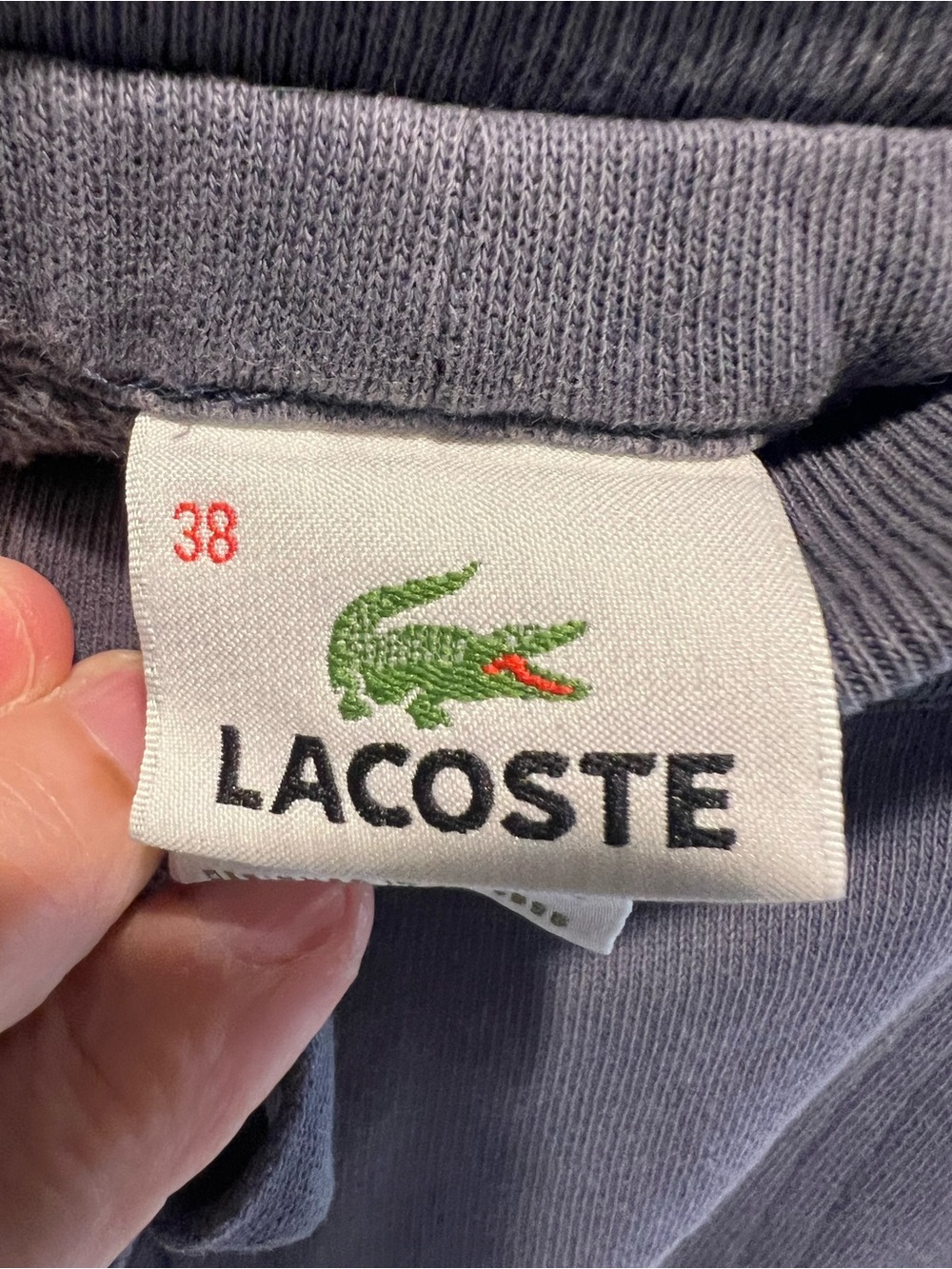 Lacoste Vintage Steel Grey Sport Track Suit Full-Zip Jacket and Pants - 38 (S-M) - Picture 14 of 16